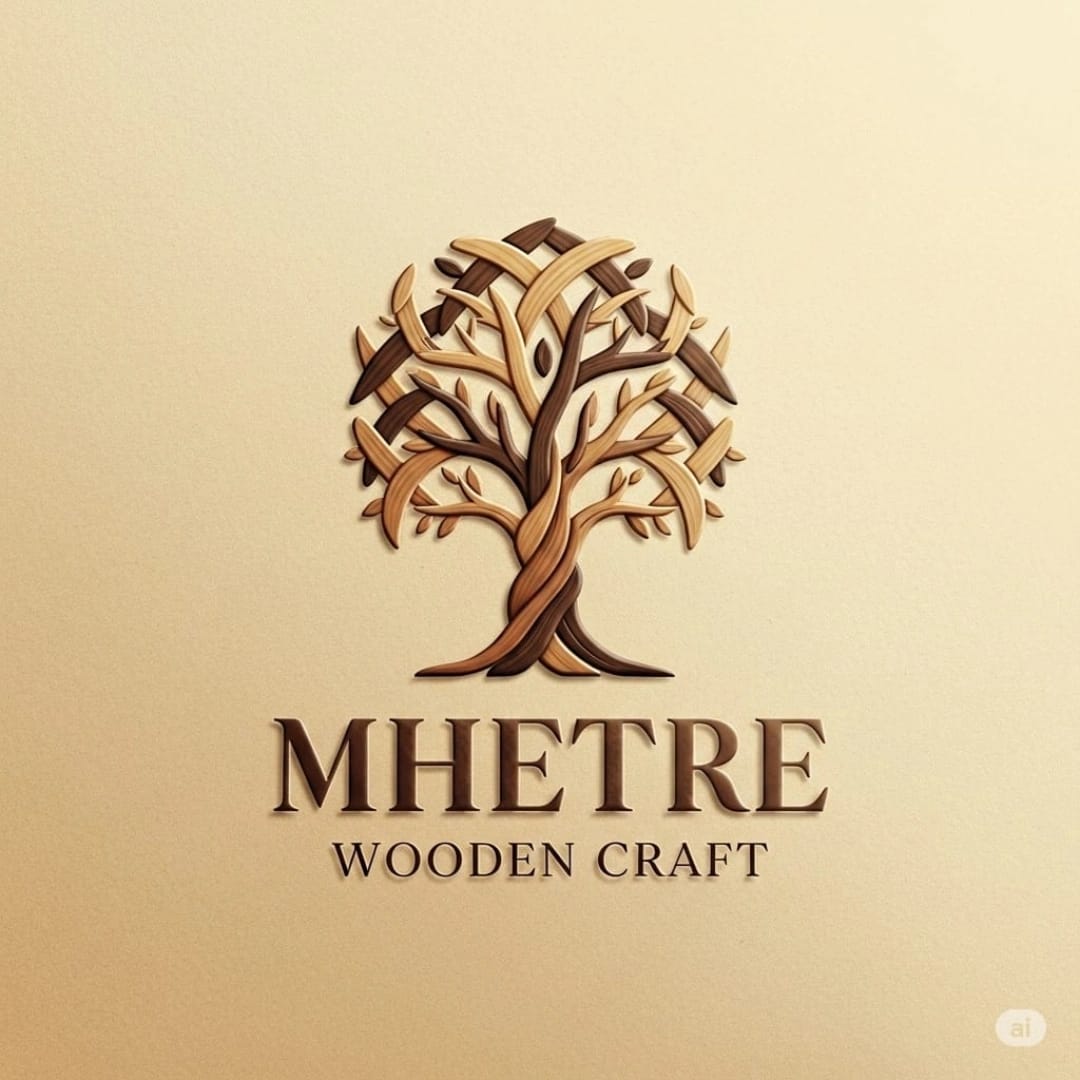 Mhetre Wooden Logo
